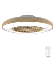 Cecotec EnergySilence LampAero 600 InsideWood Ventilateur de Techo Avec 5 Aspas et Luz - 20W - 3 Tonos LED - Diametro de 24" - T