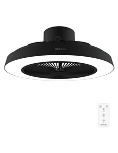 Cecotec EnergySilence LampAero 600 InsideBlack Ventilateur de Techo Avec 5 Aspas et Luz - 20W - Aro LED Avec 3 Tonos - Diametro 