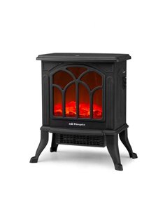 Orbegozo CM 9020 Chimenea Electrica Elegance - Efecto Fuego Real - Calefactor Ceramico - Termostato Regulable - Design Tradicion