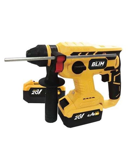 Blim Martillo Perforador à Batterie 20V 4Ah - Motor Sans Escobillas - Energia de Impacto 2.2 Julios - Vitesse 0-1400rpm - Compre
