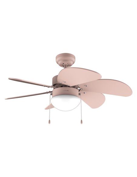 Cecotec EnergySilence Aero 3600 Vision Full Pink Ventilateur de Techo Avec 6 Aspas et Lampara Integrada - 50W - Diametro de 36" 