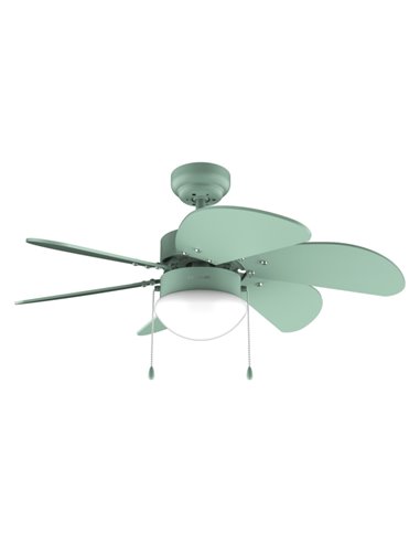 Cecotec EnergySilence Aero 3600 Vision Full Green Ventilateur de Techo Avec 6 Aspas et Lampara Integrada - 50W - Diametro de 36"