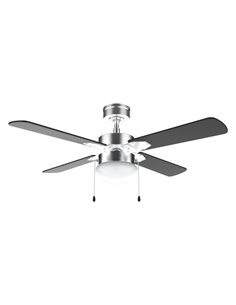 Cecotec EnergySilence Aero 450 IronBlack Ventilateur de Techo Avec 4 Aspas et Lampara Integrada - 50W - Diametro de 42" - 3 Velo