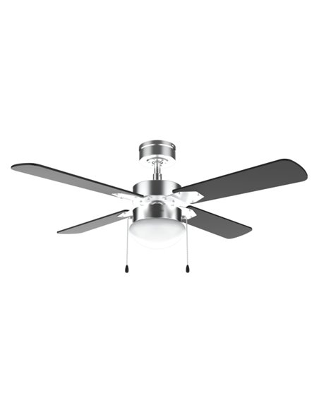 Cecotec EnergySilence Aero 450 IronBlack Ventilateur de Techo Avec 4 Aspas et Lampara Integrada - 50W - Diametro de 42" - 3 Velo