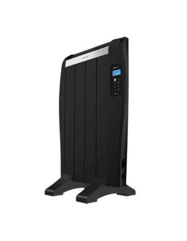 Cecotec Ready Warm 800 Thermal Black Radiador Electrico Bajo Consumo 600W - 4 Elementos - Colocacion en Pared ou de Pie - Écran 
