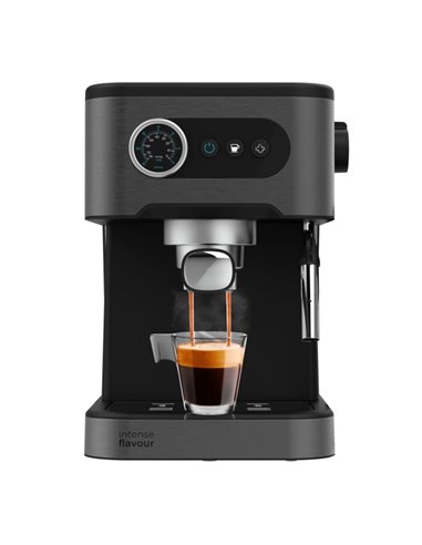 Cecotec Power Espresso 20 Pro Cafetera Espresso - Écran Avec Botones - Vaporizador Orientable - Double Sortie Pour Cafe - Deposi