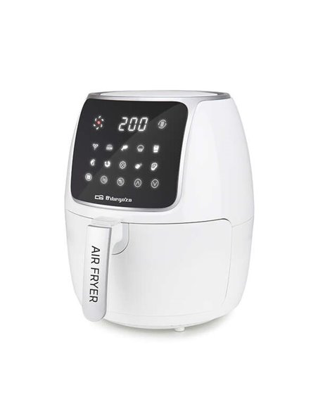 Orbegozo FDR 64 Freidora Sans Aceite Saludable - Potencia 1300-1500W - Capacité 4 Litros - 12 Programas de Coccion - Écran LED T