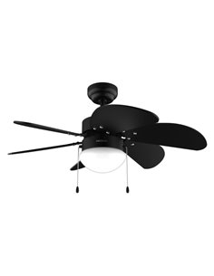 Cecotec EnergySilence Aero 3600 Vision Full Black Ventilateur de Techo Avec 6 Aspas et Lampara Integrada - 50W - Diametro de 36"