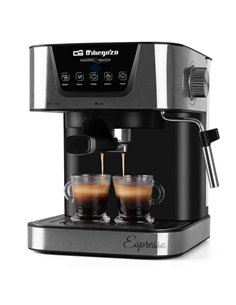 Orbegozo Cafetera Espresso EX 5200 - Orbegozo Presion de 20 Bar et 850W de Potencia - Panel de Control Tactil - Deposito de Eau 