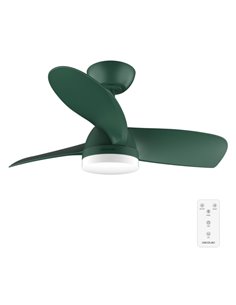Cecotec EnergySilence Aero 3050 Mint Ventilateur de Techo Avec 3 Aspas et Luz Integrada - 35W - Diametro de 36" - 3 Tonos LED - 