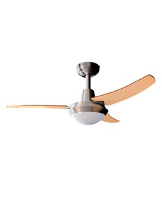 Cecotec EnergySilence Aero 480 Ventilateur de Techo Avec 3 Aspas Reversibles et Luz - 65W - Diametro de 106cm - Mando à Distanci