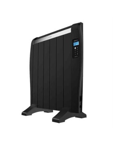 Cecotec Ready Warm 1200 Thermal Black Radiador Electrico Bajo Consumo 900W - 6 Elementos - Colocacion en Pared ou de Pie - Écran