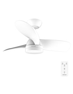 Cecotec EnergySilence Aero 3050 White Ventilateur de Techo Avec 3 Aspas et Luz Integrada - 35W - Diametro de 36" - LED de 22W - 