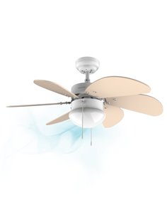 Cecotec EnerySilence Aero 3600 Vision SunLight Ventilateur de Techo Avec 6 Aspas Reversibles et Lampara - 50W - Diametro de 92cm