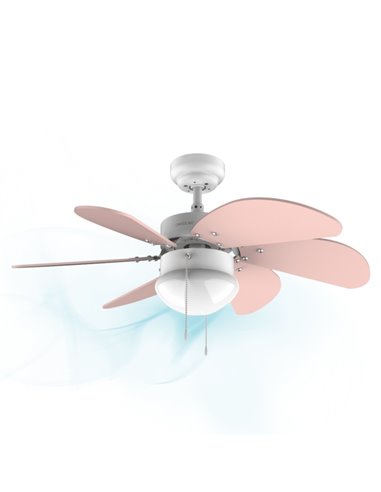 Cecotec EnerySilence Aero 3600 Vision Nude Ventilateur de Techo Avec 6 Aspas Reversibles et Lampara - 50W - Diametro de 91cm - 3