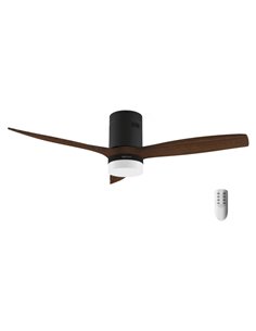 Cecotec EnergySilence Aero 5600 Classic Black Ventilateur de Techo Avec 3 Aspas et Luz Integrada - 40W - Diametro de 52" - 6 Vel