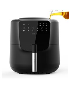 Cecotec Cecofry Rainm Freidora Sans Aceite - 1550W - Autodosificador de Aceite - Capacité 5.5L - Panel Multifuncion - 8 Menus Pr