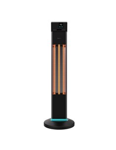 Cecotec ReadyWarm 2000 Power Tower Estufa Halogena de Torre Pour Extérieur - 2000W - 3 Niveles de Calor - Écran LCD - Protection