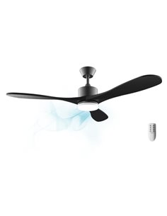 Cecotec EnergySilence Aero 5290 Stone Pro Ventilateur de Techo Avec 3 Aspas et Luz - 50W - Diametro de 52" - LED de 24W - Ajuste
