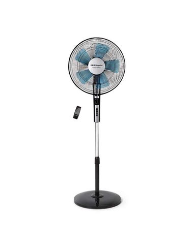 Orbegozo SF 0640 Ventilateur de Pie Avec Mando à Distancia - Potente Motor de 65W - Temporizador de Jusqu'à 7.5H - Oscilacion Au