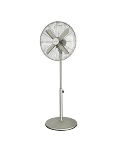 Cecotec EnergySilence 610 Steelstyle Ventilateur de Pie Avec 4 Aspas - 50W - Diametro de 40cm - 3 Velocidades - Oscilacion Autom