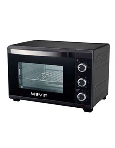Muvip Horno 1600W 25L - Regulador de Temperatura 100º-230º - Extérieur de Acier Avec Revestimiento - Selector de Tiempo - Puerta
