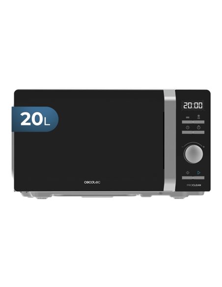 Cecotec Proclean 5010 Inverter Micro-ondes - Potencia de 700W - Capacité 20L - Plato de 245mm - Temporizador 30min - Programas P