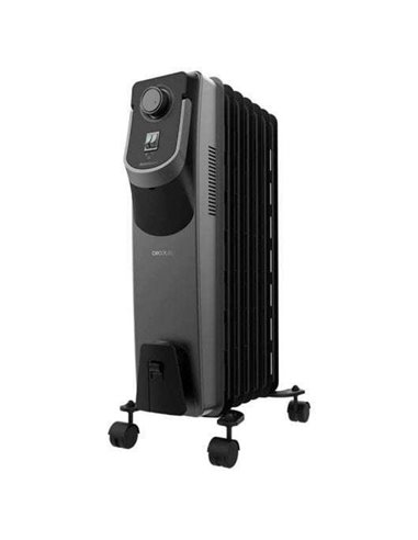 Cecotec ReadyWarm 7000 Space 360 Black Radiador de Aceite Avec 11 Modulos de 150x580mm - 1500W - Calienta Jusqu'à 25m2 - Termost