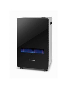 Orbegozo HBF 100 Estufa Llama Bleu - Potencia 3800W - Clase Energetica À - Triple Système de Sécurité - Portable et Eficiente