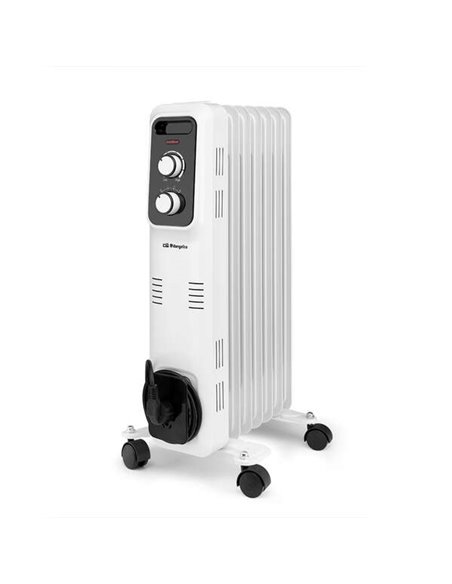 Orbegozo RL 1500 Radiador de Aceite Elegance - Potente et Seguro - Inercia Termica Pour Dispersion Homogenea du Calor - Protecti