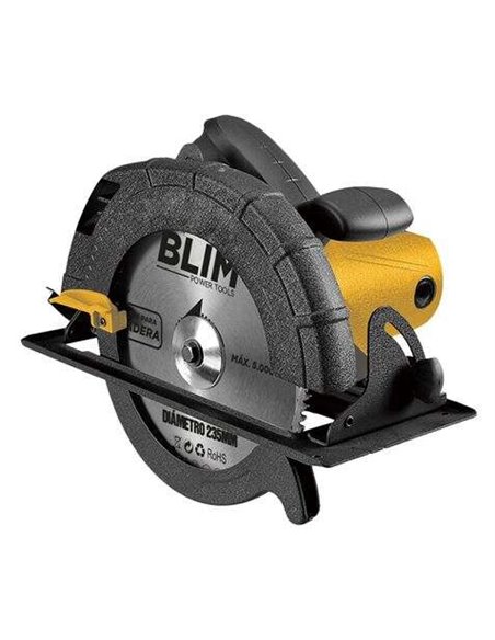 Blim Sierra Circular 235mm - Potencia 2200W - Vitesse 5000rpm - Empuñadura Ergonomica - Cubierta de Sécurité