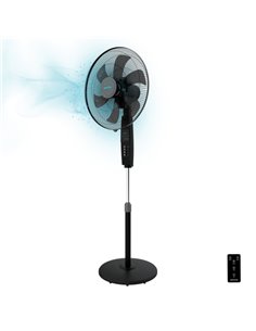 Cecotec EnergySilence 610 Max Flow Control Ventilateur de Pie Avec 6 Aspas - 70W - Diametro de 45cm - Mando à Distancia - Tempor