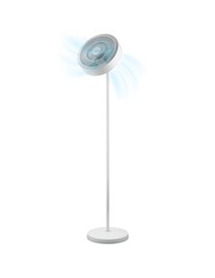 Cecotec EnergySilence FanLamp Ventilateur de Pie Avec Luz - 36W - Aro LED Avec 3 Tonos - Sortie de Aire Reversible - Giro de 360