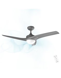 Cecotec EnergySilence Aero 560 Ventilateur de Techo Avec 3 Aspas et Luz LED Integrada - Potencia de 62W - Diametro de 52" - Mand