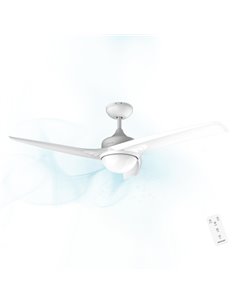 Cecotec EnergySilence Aero 550 Ventilateur de Techo Avec 3 Aspas et Luz LED Integrada - 62W - Diametro de 52" - Mando à Distanci