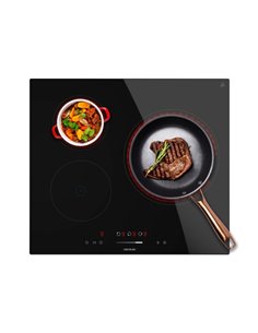 Cecotec Bolero SquadV 3100 Cocina Vitroceramica Encastrable - 5700W - 3 Zonas - Temporizador - Seguro Infantil - Control Tactil 