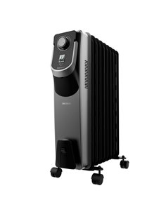 Cecotec ReadyWarm 9000 Space 360 Black Radiador de Aceite Avec 9 Modulos de 150x580mm - 2000W - Calienta Jusqu'à 22m2 - Tecnolog