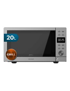 Cecotec GrandHeat 2010 Flatbed Micro-ondes Sans Plato - Potencia de 700W - Capacité 20L - Grill 900W - 9 Funciones Preconfigurad