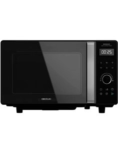 Cecotec GrandHeat 2500 Touch Flatbed Black Micro-ondes Sans Plato 25L 800W - Panel de Control Tactil - Temporizador Jusqu'à 60mi
