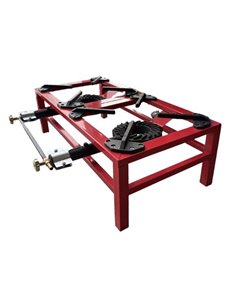 Muvip MV0629 Hornillo à Gas Portable Reforzado - Quemador de Hierro Fundido - Potencia 15kW - Llave de Regulacion de Gas - Compa