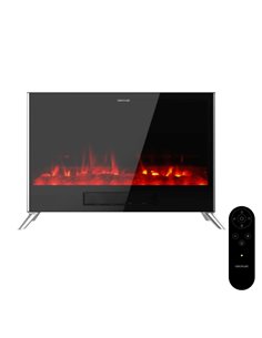 Cecotec ReadyWarm 7500 3in1 Total Flames Chimenea Electrica - 2000W - Temperatura Regulable - Temporizador - Apagado Automatico 