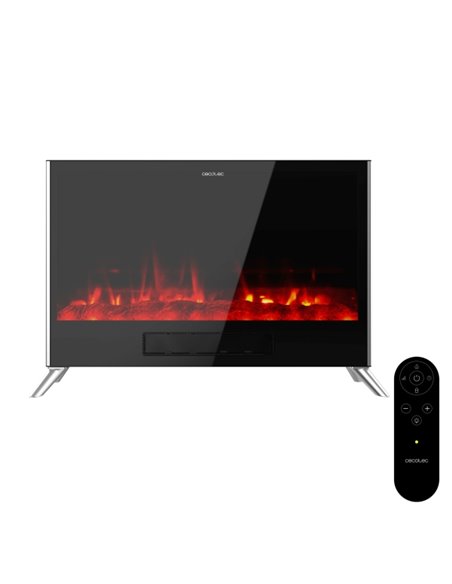 Cecotec ReadyWarm 7500 3in1 Total Flames Chimenea Electrica - 2000W - Temperatura Regulable - Temporizador - Apagado Automatico 