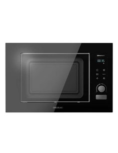 Cecotec GrandHeat 2090 Built-In Touch Black Micro-ondes Encastrable Avec Grill 21L 1200W - Temporizador Jusqu'à 60min - 8 Funcio