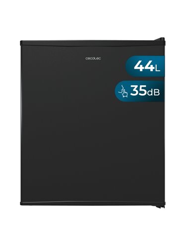 Cecotec Bolero CoolMarket BC SD 47 Black Nevera Minibar - Capacité 44L - Temperatura Regulable Jusqu'à 3ºC - Silencioso 35dB - L