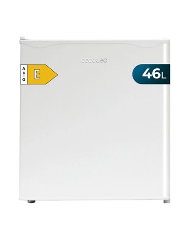 Cecotec GrandCooler 20000 SilentCompress White E Mini Frigorifico - Capacité 46L - Compartimento Congélateur - 48x45x48.7cm - Co