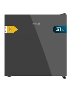 Cecotec Bolero CoolMarket TT 31 Dual Grey Glass E Mini Frigorifico Convertible - Capacité 31L - Temperatura Regulable - Bandeja 