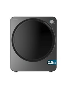 Cecotec Bolero DressCode Dry 3150V Dark Mini Secadora de Evacuacion 2.5kg - 950W - 6 Programas - Couleur Gris