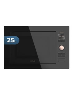 Cecotec GrandHeat 2590 Built-in Micro-ondes Encastrable - 900W - Capacité 25L - Grill 1000W - 8 Funciones Preconfiguradas - Temp