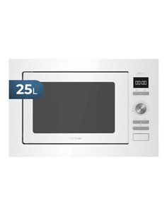 Cecotec GrandHeat 2590 Built-in Micro-ondes Encastrable - 900W - Capacité 25L - Grill 1000W - 8 Funciones Preconfiguradas - Temp