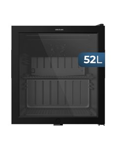 Cecotec Bolero CoolMarket BC 52 Black Nevera Minibar - Capacité 52L - 53 Latas - Luz LED - Temperatura Regulable de 0 à 10ºC - P